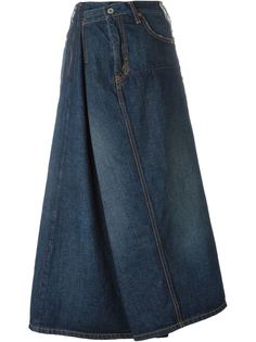 драпированная джинсовая юбка Junya Watanabe Comme Des Garçons