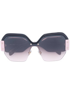 tinted square sunglasses Miu Miu Eyewear