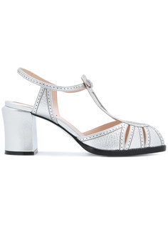 metallic sandals Fendi