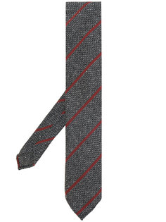 stripe embroidered tie Lardini