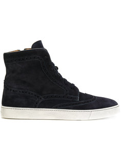 brogue detail hi-top sneakers Santoni