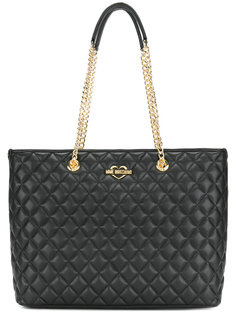 quilted tote bag Love Moschino