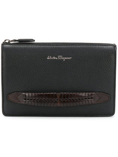 logo printed clutch bag Salvatore Ferragamo