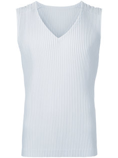 pleated sleeveless tank top  Homme Plissé Issey Miyake