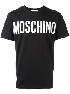 футболка с логотипом Moschino