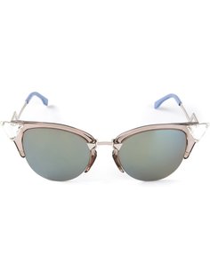 солнцезащитные очки с блестящими уголками Fendi Eyewear