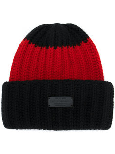 ribbed beanie hat Dsquared2