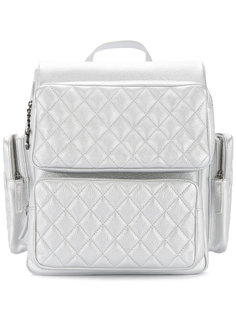 стеганый рюкзак с логотипом Chanel Vintage