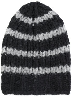 striped knit beanie Roberto Collina