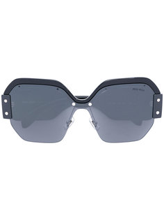 tinted square sunglasses Miu Miu Eyewear