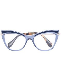 cat-eye glasses Miu Miu Eyewear