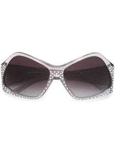солнцезащитные очки с кристаллами Swarowski Fendi Eyewear