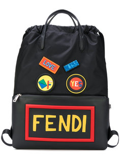 рюкзак с аппликацией Fendi