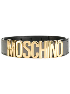 ремень с бляшкой с логотипом Moschino