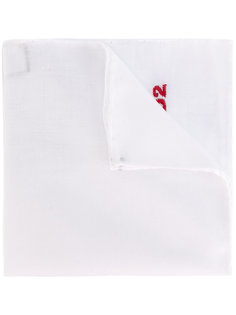 D2 embroidered pocket square Dsquared2