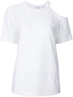 футболка с открытым плечом Helmut Lang