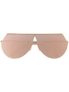 широкие солнцезащитные очки Eyeline Fendi Eyewear