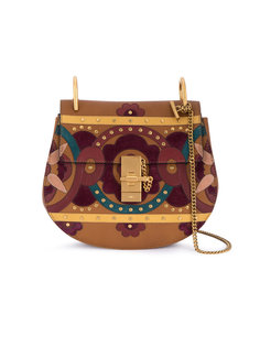 Drew studded patchwork shoulder bag  Chloé