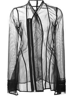 прозрачный приталенный пиджак Princess  Rick Owens Lilies