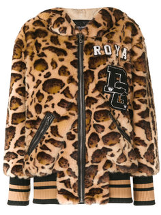 леопардовая куртка с капюшоном Dolce & Gabbana