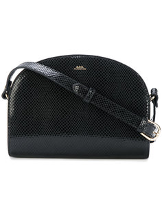 Demilune snakeskin embossed bag A.P.C.