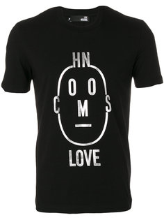 футболка с лицом из букв логотипа Love Moschino