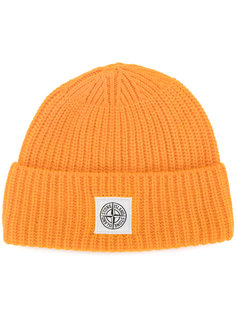 ribbed beanie hat Stone Island