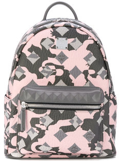 square pattern backpack MCM