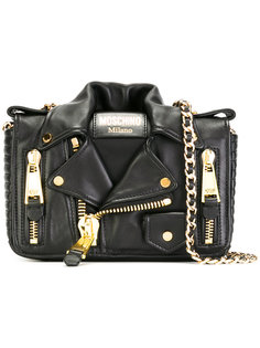 байкерская сумка на плечо Moschino