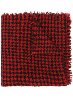 houndstooth print scarf Faliero Sarti