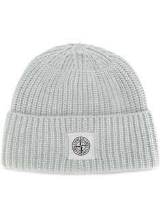 ribbed beanie hat Stone Island