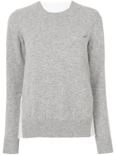 свитер с круглым вырезом  Sacai