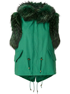 пальто мини с капюшоном  Furs66