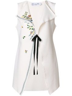 embroidered sleeveless jacket Christian Dior Vintage