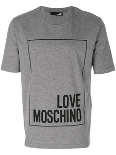 футболка с принтом логотипа Love Moschino