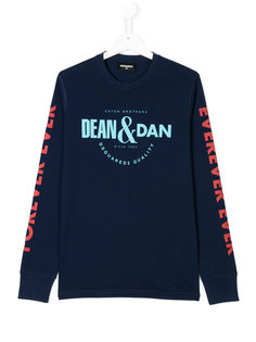 Dean & Dan print top Dsquared2 Kids