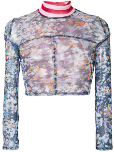 floral print cropped top Eckhaus Latta