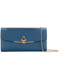 клатч с деталью Gancio Salvatore Ferragamo