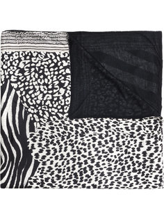 шарф с леопардовым принтом Pierre-Louis Mascia