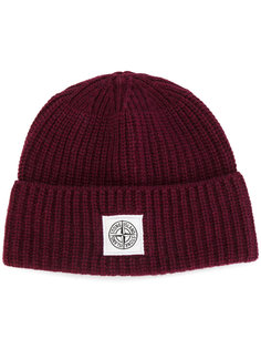 ribbed beanie hat Stone Island