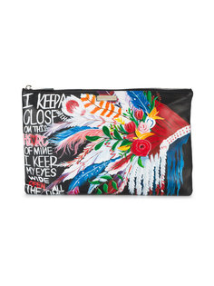 Harbor Island hand-painted pouch Elisabeth Weinstock