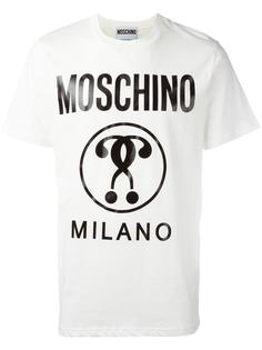 футболка с принтом логотипа Moschino