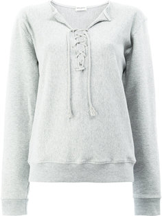 топ со шнуровкой  Saint Laurent