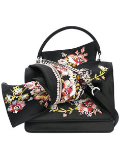 сумка-тоут с цветочной вышивкой Nº21