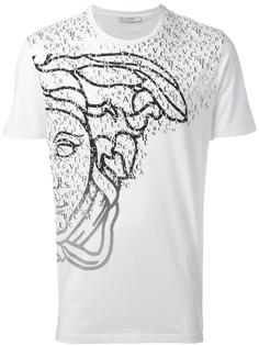 футболка с принтом-логотипом Versace Collection