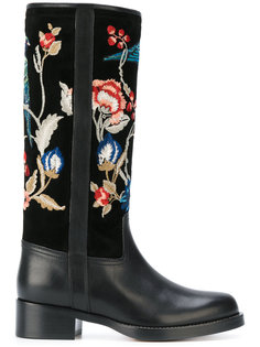 embroidered boots Etro