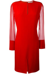 платье с прозрачными рукавами Givenchy