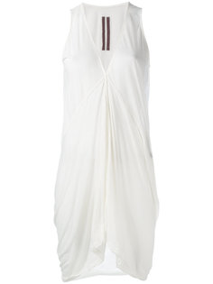 платье-топ с V-образным принтом Rick Owens DRKSHDW