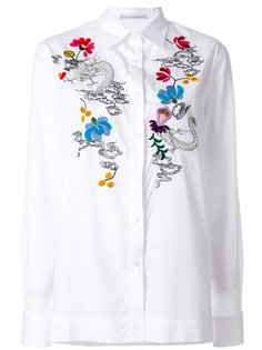 рубашка с цветочной отделкой  Ermanno Scervino