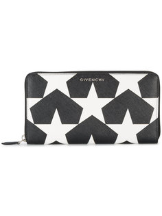 кошелек на круговой молнии с принтом со звездами Givenchy